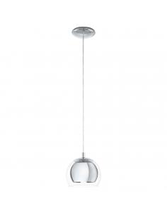 EGLO 94592 - ROCAMAR Crystal Pendant Lamp in Chrome Steel and Glass
