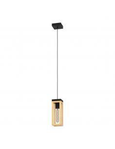 Black steel pendant lamp - EGLO Nafferton
