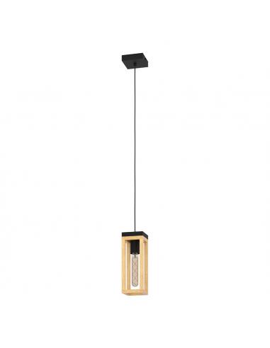 Black steel pendant lamp - EGLO Nafferton