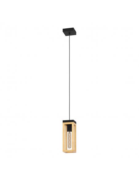 Black steel pendant lamp - EGLO Nafferton