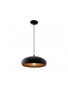 EGLO 94605 - MOGANO 1 Lámpara colgante de Cobre en Acero negro, cobre