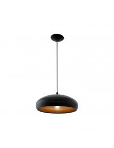 EGLO 94605 - MOGANO 1 Copper pendant lamp in black steel, copper