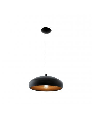 EGLO 94605 - MOGANO 1 Lámpara colgante de Cobre en Acero negro, cobre