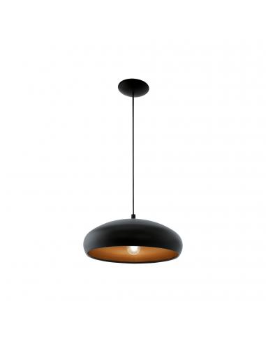 EGLO 94605 - MOGANO 1 Copper pendant lamp in black steel, copper