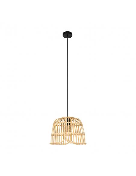 Natural wood pendant lamp - EGLO Glyneath