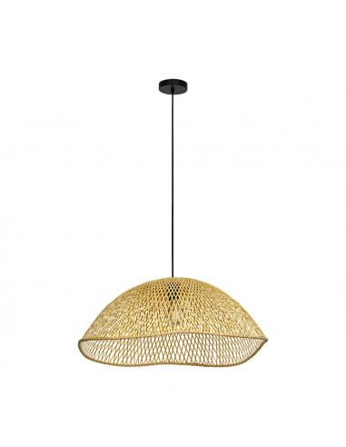 Natural wood pendant lamp - EGLO Sambucona