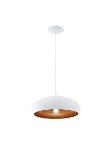 EGLO 94606 - MOGANO 1 Lámpara colgante de Cobre en Acero blanco, cobre