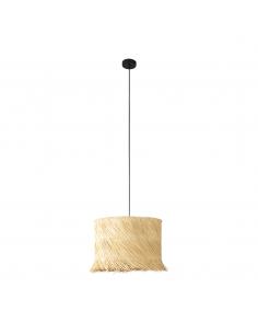 Brown rattan pendant lamp - EGLO Paisano
