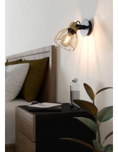 Golden steel spotlight -... 2