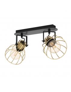 2 light spotlight gold...