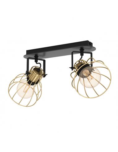 2 light spotlight gold steel - EGLO...
