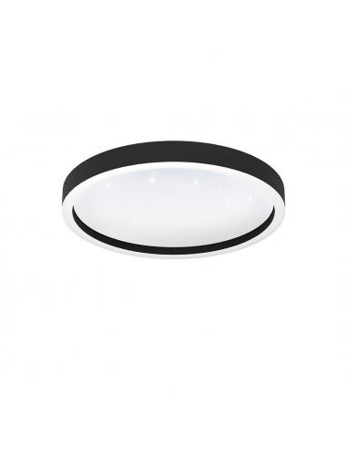 Plafón LED redondo negro Ø42 cm -...