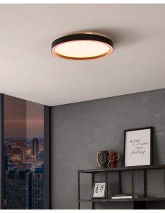 Plafón LED redondo negro... 2