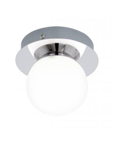 EGLO 94626 - MOSIANO LED ceiling light in chrome stainless steel and matte opal glass