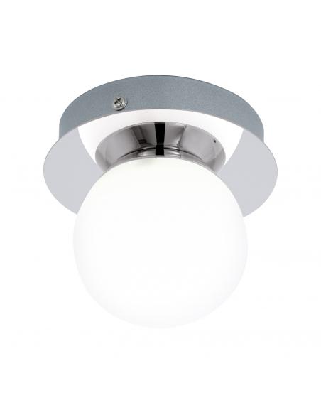 EGLO 94626 - MOSIANO LED ceiling light in chrome stainless steel and matte opal glass