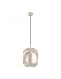 Beige steel pendant lamp -...