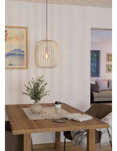 Beige steel pendant lamp -... 2