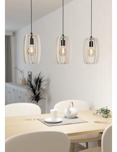 3-light pendant lamp gray... 2