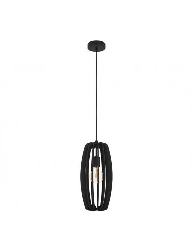 Black wooden pendant lamp - EGLO...