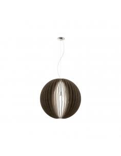EGLO 94637 - COSSANO Lámpara colgante de Madera en Acero níquel-mate y Madera
