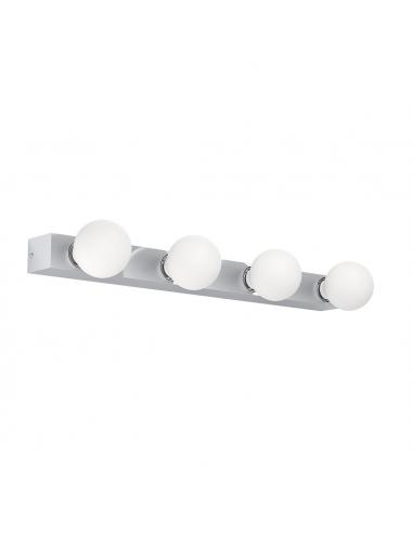 Wall light 4 lights metallic aluminum...