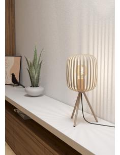 Lámpara de mesa acero beige... 2