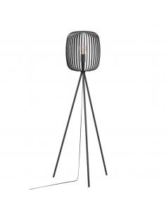 Black steel floor lamp -...