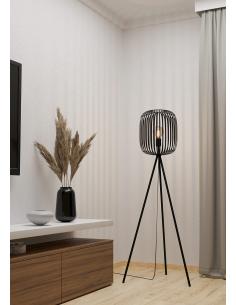 Black steel floor lamp -... 2