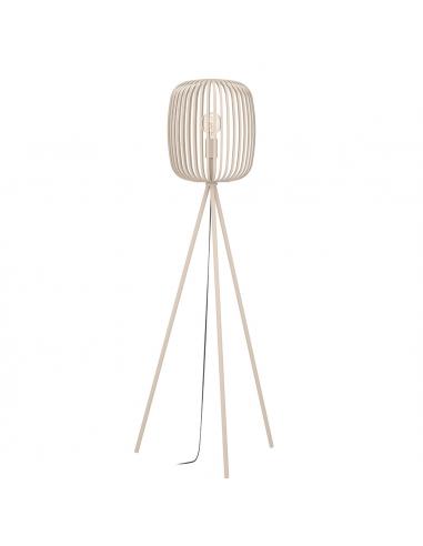 Beige steel floor lamp - EGLO Romazzina