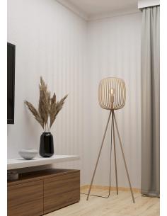 Beige steel floor lamp -... 2
