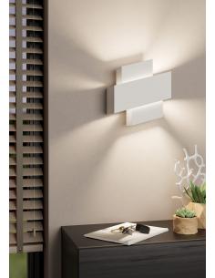 White steel wall light -... 2