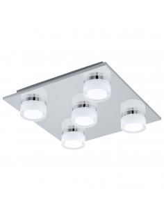 EGLO 94654 - ROMENDO LED Ceiling Light in Chrome Steel and Acrylic