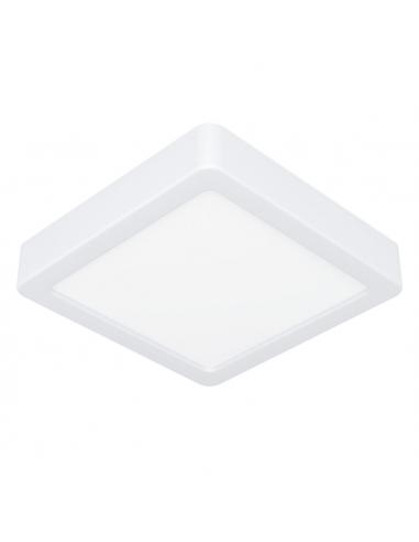 Plafón LED cuadrado blanco 16 cm -...