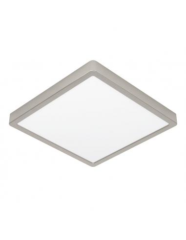 Square LED ceiling light nickel 29 cm...