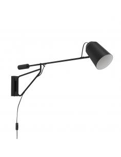 Black steel wall light -...
