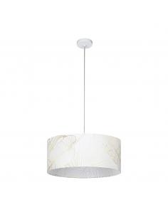 White hanging lamp with...
