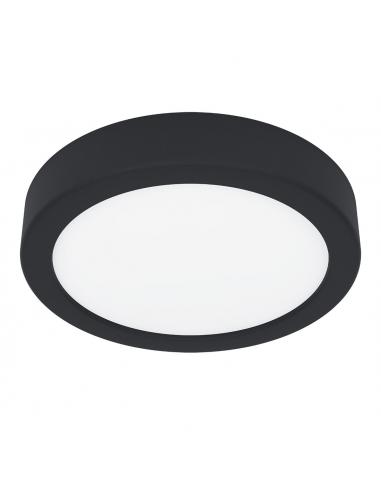 Plafón LED redondo negro Ø16 cm -...