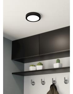 Plafón LED redondo negro... 2