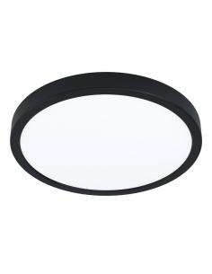 Round black LED ceiling light Ø29 cm - EGLO Fuevaz