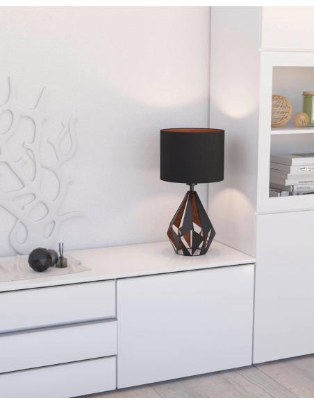 Black copper table lamp