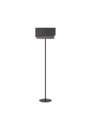 Black textile floor lamp - EGLO Manderline