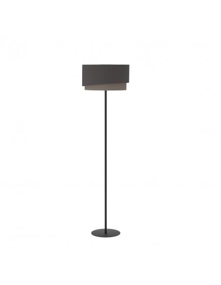 Black textile floor lamp - EGLO Manderline