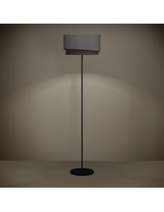 Black textile floor lamp - EGLO Manderline 2