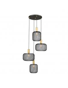 4-light Gold-Black Lamp -...