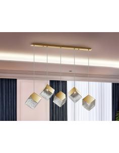 Lámpara 5 luces Oro -... 2