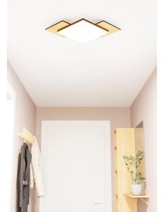 EGLO 99655 - TAMURIA Ceiling lamp in Steel, wood and Acrylic 2