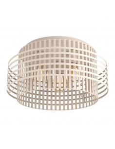 Ceiling lamp 3 lights beige steel - EGLO Oltamar