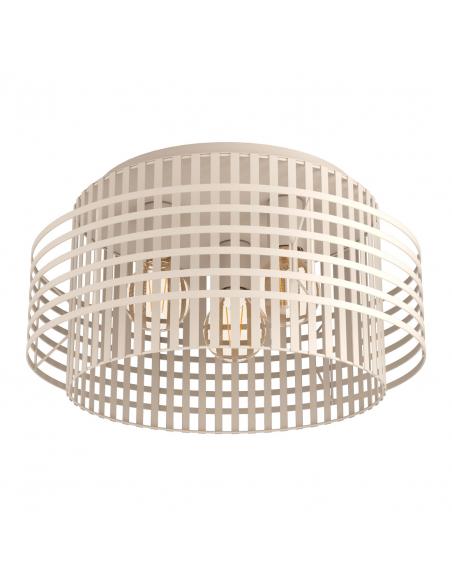 Ceiling lamp 3 lights beige steel - EGLO Oltamar