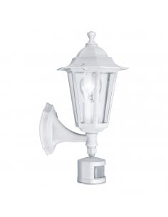 EGLO 22464 - LATERNA 5 Outdoor wall light with motion sensor in white cast aluminum and glass
