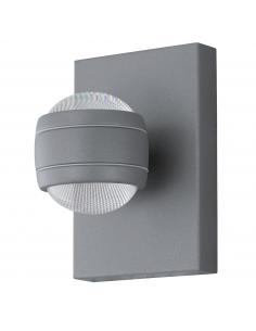 EGLO 94796 - SESIMBA Outdoor LED Wall Light in Galvanized Steel Silver and Acrylic